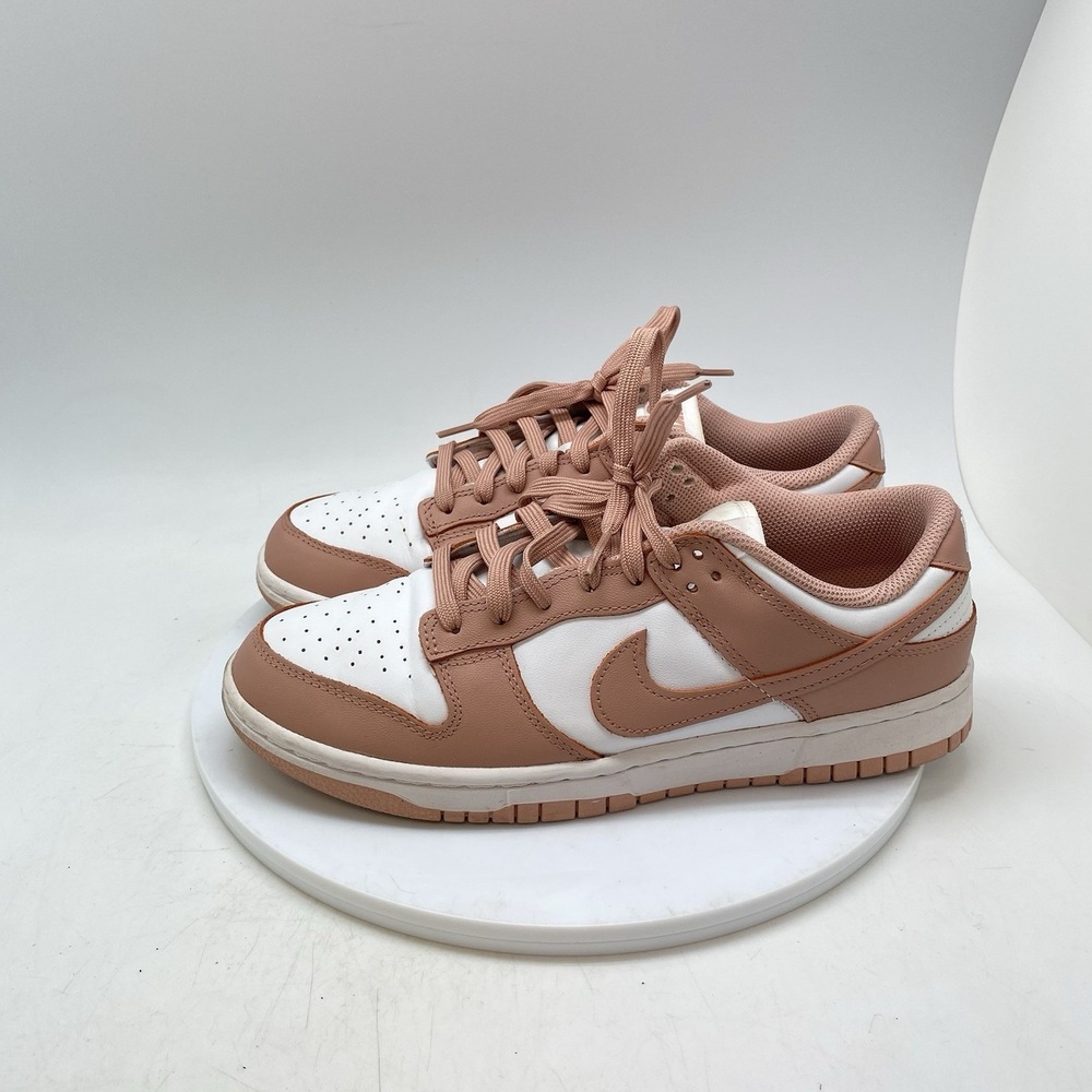 Nike Sneakers Womens 9.5 Dunk Low Retro Rose Whisper Pink Shoes DD1503-118 - Picture 3 of 10